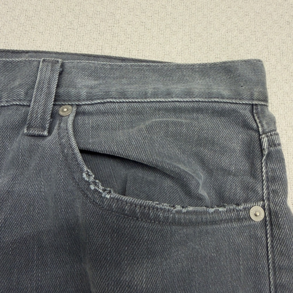 Citizens of Humanity Jeans Mens 36x34 Gray Core Straight Fit Denim Made in USA - Picture 5 of 13